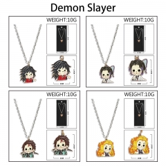 鬼灭之刃 动漫周边彩色滴油合金钥挂链项链
