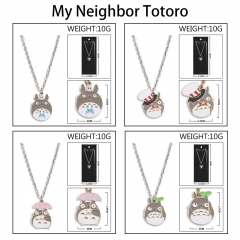 龙猫 动漫周边彩色滴油合金钥挂链项链