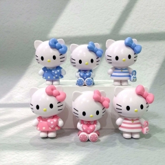 袋装6款 三丽鸥凯蒂猫潮玩手办新品创意爱心桌面摆件车载装饰抓机玩偶批发