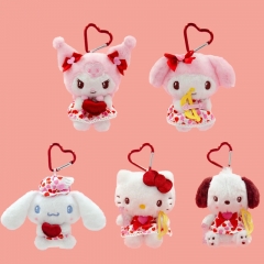 正版三丽鸥库洛米hellokitty丘比特系列毛绒挂件可爱玩偶挂饰礼物