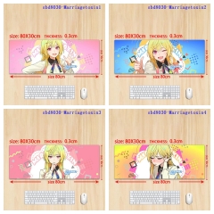 80*30*0.3CM 5 Styles Marriagetoxin Cartoon Anime Mouse Pad