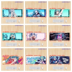 80*30*0.3CM 10 Styles Hatsune Miku Cartoon Anime Mouse Pad
