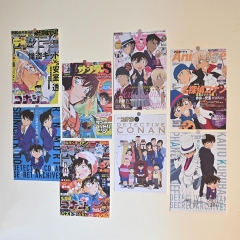 柯南动漫牛皮纸墙面装饰画酒馆宿舍电影院背景墙壁贴纸海报