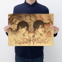 【C191】进击的巨人29款复古牛皮纸海报速卖通亚马逊WISH海报周边