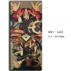 【K049】海贼王 七武海 牛皮纸复古海报 家居酒吧咖啡厅 装饰画