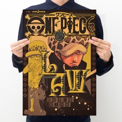 【A002】海贼王novel LAW 罗‌ 复古牛皮纸海报宿舍卧室墙贴画