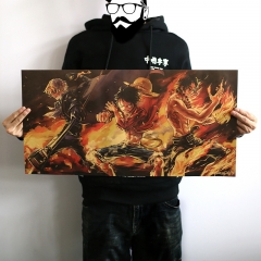 【KA041】海贼王路飞艾斯萨博复古牛皮纸跨境销售文具店动漫周边