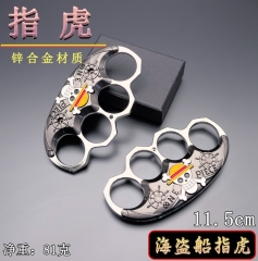 学生游戏周边防身近战武器10CM海盗船指虎合金属武器模型COS道具