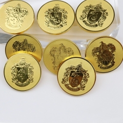 电影周边哈利波特四学院徽章金币狮院纪念币古灵阁3枚钱币COS礼物