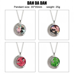 胆大党 动漫双面水晶旋转宝石项链
