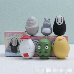 2 Styles 6PCS/SET Spirited Away My Neighbor Totoro Cartoon Anime PVC Figures