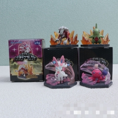 4款精灵神奇宝贝口袋妖怪招式仙子火焰幽灵耿鬼盒装手办模型摆件