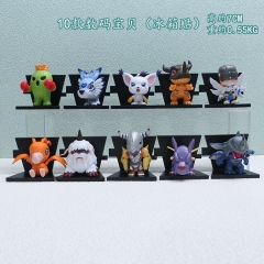 10PCS/SET 7cm Digimon Adventure Cartoon Anime PVC Refrigerator Magnet