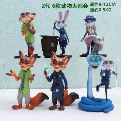 6款动物城大都会手办兔子朱迪狐狸尼克动漫玩具手办公仔模型摆件