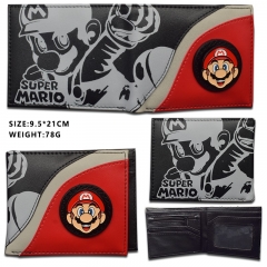 Super Mario Bro Cartoon Purse Anime Short Wallet