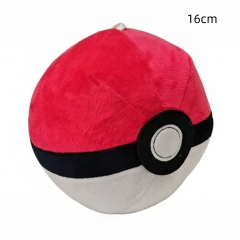 12PCS/SET 16CM Pokemon Poké Ball Cartoon Anime Plush Toy Doll