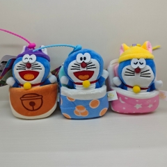 30PCS/SET 10CM Hello Kitty Cartoon Anime Plush Coin Purse Pendant