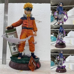 2 Styles Naruto Uzumaki Naruto Sarutobi Sasuke Cartoon PVC Anime Figure Toy Doll