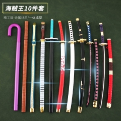 25cm海贼王动漫周边 cos索隆阎魔雪走鬼彻秋水武器模型刀金属玩具摆件