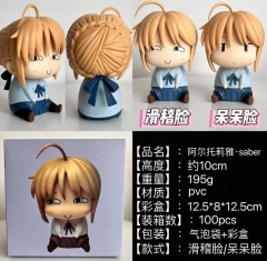2 Styles 10cm Fate/Stay Night Altria Pendragon Cartoon Anime PVC Figure