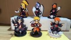 OPP Bag）6PCS/SET Naruto Cartoon Anime PVC Figure Toy