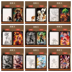海贼王-路飞灯光画索隆氛围发光装饰画diy动漫创意桌面摆台海贼王