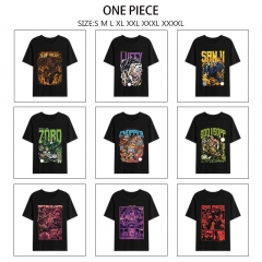 9 Styles One Piece Cartoon Anime T-shirt