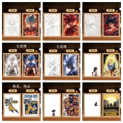 七龙珠卡卡罗特悟空灯光画 贝吉塔超级赛亚人创意氛围灯摆件