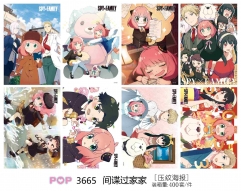 42*29CM 8pcs/set SPY×FAMILY Cartoon Anime Paper Poster