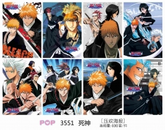 42*29CM 8pcs/set Bleach Cartoon Anime Paper Poster