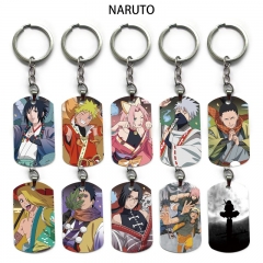 12 Styles Naruto Cartoon Anime Alloy Keychain