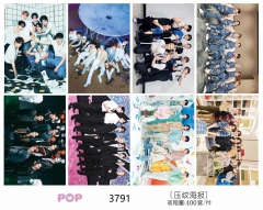 42*29CM 8pcs/set K-POP Stray Kids Cartoon Anime Paper Poster