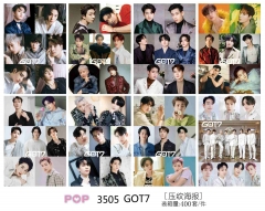 42*29CM 8pcs/set K-POP GOT7 Cartoon Anime Paper Poster