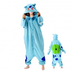 3 Styles Pokemon Bulbasaur Cartoon Cosplay New Kawaii Pyjamas Warm Winter Anime Flannel Pajamas