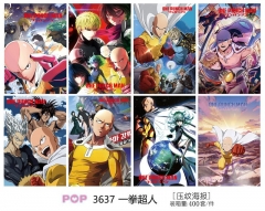 42*29CM 8pcs/set One Punch Man Cartoon Anime Paper Poster