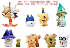 OPP Bag）6PCS/SET Cute Dog Cartoon Anime PVC Figure Toy