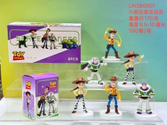 6PCS/SET 8.5-10cm Toy Story Cartoon Anime PVC Figure Toy