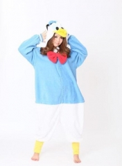 Donald Duck Cartoon Cosplay New Kawaii Pyjamas Warm Winter Anime Flannel Pajamas