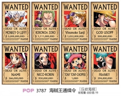 42*29CM 8pcs/set One Piece Cartoon Anime Paper Poster