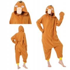 Pokemon Psyduck Cartoon Cosplay New Kawaii Pyjamas Warm Winter Anime Flannel Pajamas