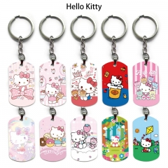 12 Styles Hello Kitty Cartoon Anime Alloy Keychain