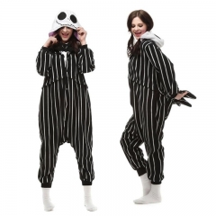 2 Styles The Nightmare Before Christmas Jack Skellington Cartoon Cosplay New Kawaii Pyjamas Warm Winter Anime Flannel Pajamas