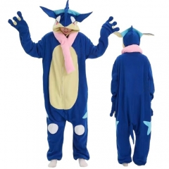 2 Styles Pokemon Greninja Cartoon Cosplay New Kawaii Pyjamas Warm Winter Anime Flannel Pajamas