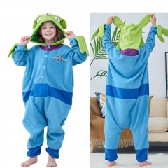 Alien Cartoon Cosplay New Kawaii Pyjamas Warm Winter Anime Flannel Pajamas