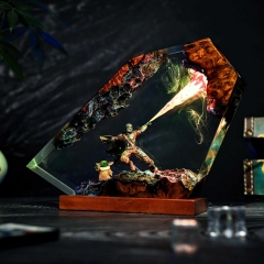 彩光 星球大战曼达洛人树脂艺术灯工艺树脂成品精美家居装饰摆件
