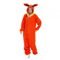 Pokemon Flareon Cartoon Cosplay New Kawaii Pyjamas Warm Winter Anime Flannel Pajamas