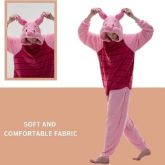 4 Styles Winnie the Pooh Cartoon Cosplay New Kawaii Pyjamas Warm Winter Anime Flannel Pajamas
