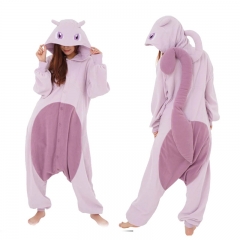 Pokemon Mewtwo Cartoon Cosplay New Kawaii Pyjamas Warm Winter Anime Flannel Pajamas