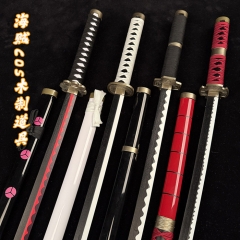 （Wooden）7 Styles 100CM One Piece Anime Wooden Sword Katana