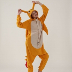 Pokemon Charizard Cartoon Cosplay New Kawaii Pyjamas Warm Winter Anime Flannel Pajamas